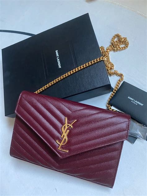 monogram wallet on chain ysl|ysl cassandra chain wallet.